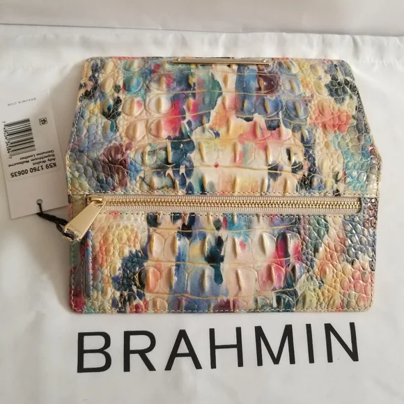 NWT Brahmin Superbloom Melbourne Ady Wallet - Picture 5 of 12